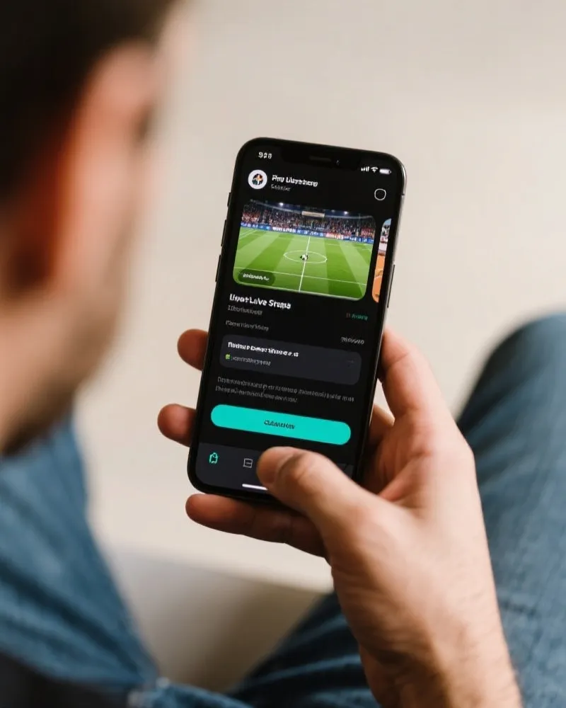 德甲直播 App 界面展示